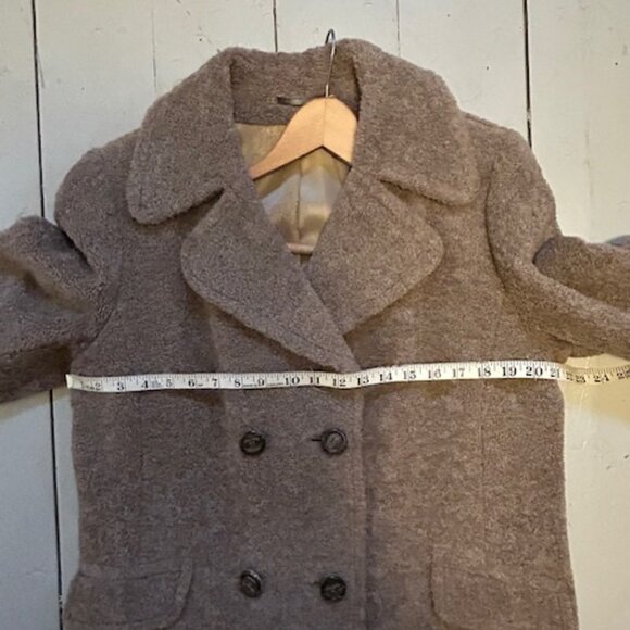 Vintage Alpaca Double Breasted Coat 1970ish - Picture 7 of 11